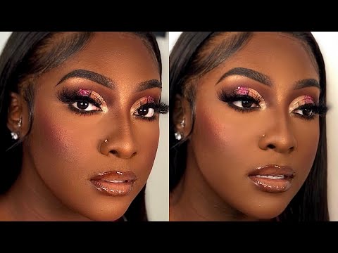 Raw Glam on Darkskin beauty 🔥X NEW TECHNIQUES .