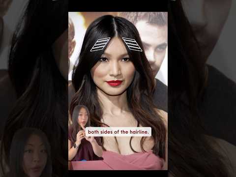 Should you wear a middle or a side part? #hairstyletips #facialproportions