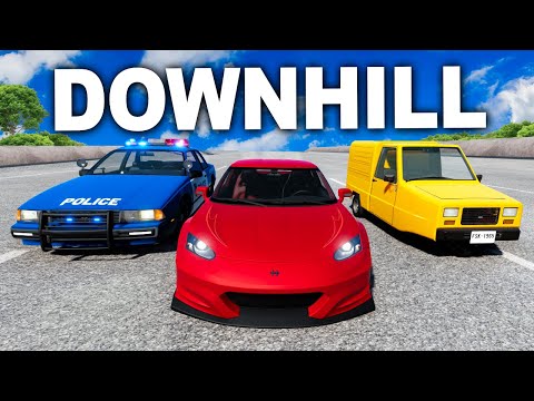 DOWNHILL RACE WITH RANDOMIZED CARS!