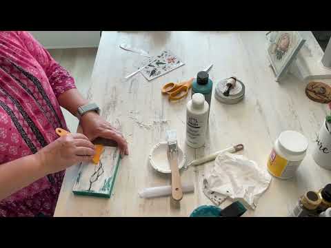 DIY Chippy Technique With Transfers Tutorial With Kim From Expression Artworks