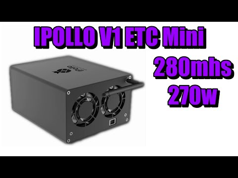 Un mineur de cryptomonnaie ultra compact avec de grosse grosse PERFORMANCE 300mhs/280w Ipollo V1 ETC