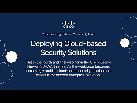 Deploying Cloud-based Security Solutions (SASE/SSE)