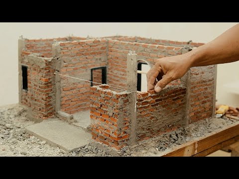 Watch Me Build a Mini House with Bricks Like a Real One