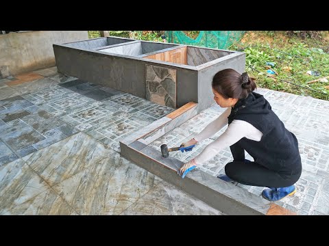 Go Help Family Members Construction, Techniques For Tiling Floral Tiles - My Farm / Đào