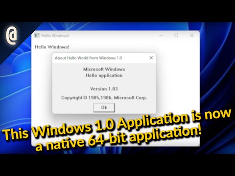 What Does It Take To Port 16-Bit Windows 1.0 Applications Into Native Windows 11 Programs?