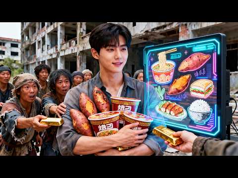 A poor guy trades with the zombie world through his kiosk and builds a massive resource empire