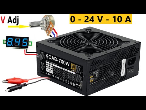 New Method Convert Old Computer Power Supply into Adjustable Power Supply 24V - 10A