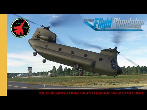 Miltech Simulations CH-47D Chinook Cold Start Demo | Chinook | Wokka Wokka | Blade Slap