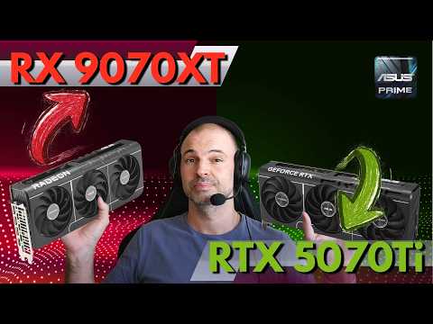 AMD RX9070 XT or NVIDIA RTX5070 Ti : Full tests, unboxing, value in RAM context 2026.