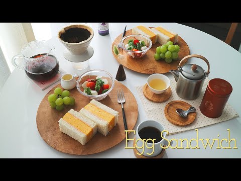 Sweet and soft egg sandwich