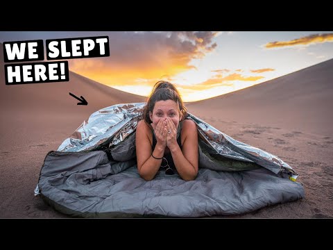 SURVIVING A NIGHT IN AMERICA'S LARGEST SAND DUNES (crazy sand storm)