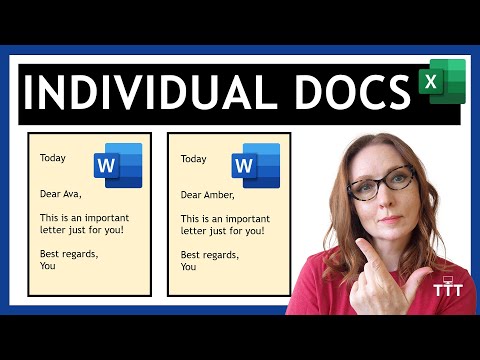 Mail Merge to Separate Word Documents Automatically (No Add-ins Required!)