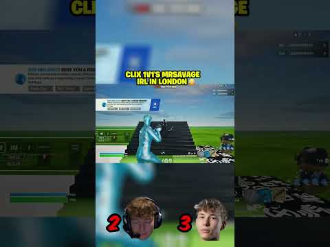 Clix 1v1's MrSavage IRL in London