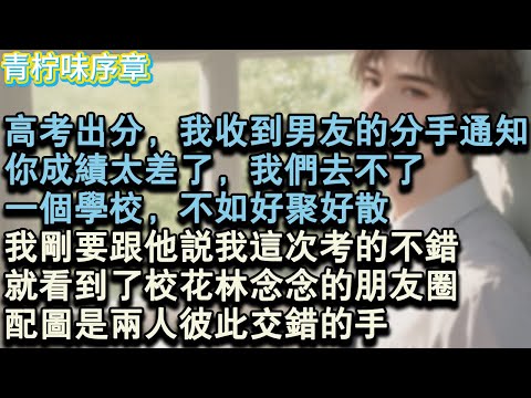 【完结爽文】高考出分後，我收到男友的分手通知，你成績太差了，我們去不了，一個學校，不如好聚好散。我剛要跟他說我這次考的不錯，就看到了校花林念念的朋友圈，配圖是兩人彼此交錯的手。#小说 #愛情 #故事