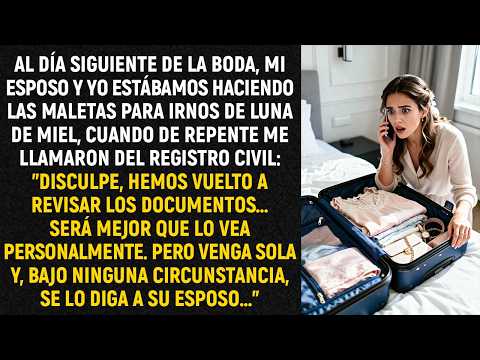 Al día siguiente de la boda, mi esposo y yo estábamos haciendo las maletas para irnos de luna...