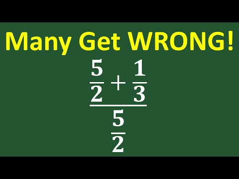 Can You Solve This? (5/2 + 1/3) ÷ 5/2 – Don’t Make the Common Mistake!