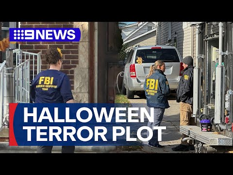 Potential halloween terror plot foiled by FBI agents | 9 News Australia