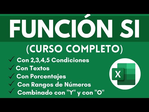 🔴Función SI en Excel - Curso Completo Excel ( 17 Ejemplos-Básico-Intermedio-Avanzado)