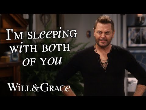 Everyone thirsting over Nick Offerman in Will & Grace | Will & Grace