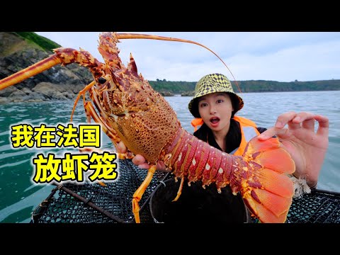 What can you catch in a French shrimp cage? Accidentally caught 3 pounds of Royal Lobster!