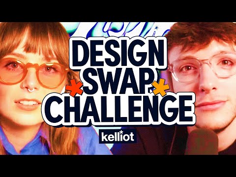 design swap challenge! kel and elliot make cover art together :)