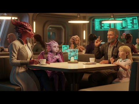 Dragon Empress Took Her Silent Daughter to a Galactic Café — Froze When a Father Used Sign Language