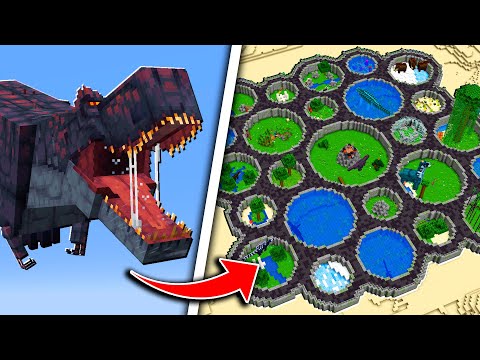 I Caught REAL DINOSAURS in Minecraft Hardcore and BUILT A ZOO for Them