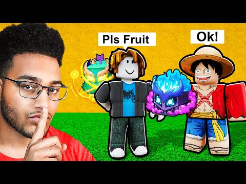 Begging for Fruits But Gifting Back PERMANENTS (Blox Fruits)