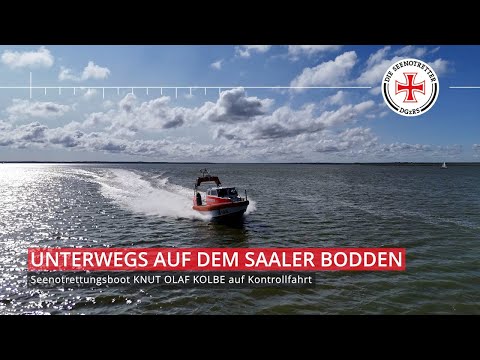 Unterwegs auf dem Saaler Bodden – Kontrollfahrt mit Seenotrettungsboot KNUT OLAF KOLBE