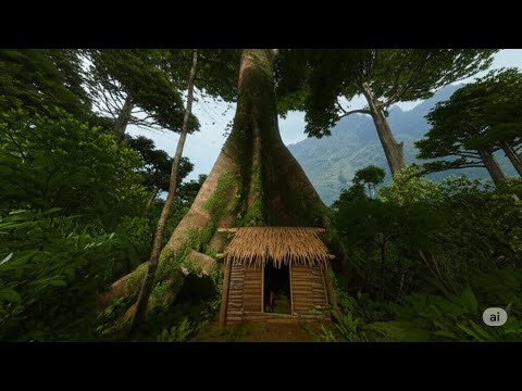 build a shelter alone in the deep forest
