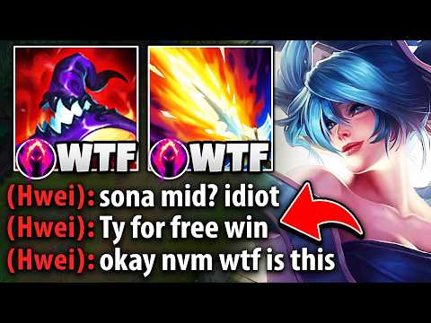 The enemy team thought I was trolling with Sona mid... and then I destroyed them all