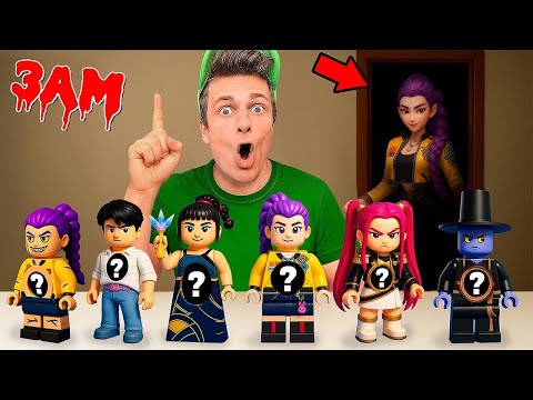 What's inside? CUTTING LEGO FIGURES KPOP DEMON HUNTERS AT 3 AM!!!