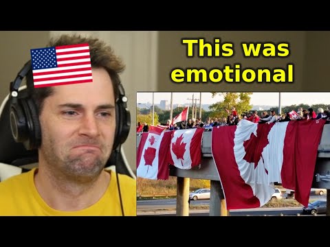 American Reacts to Canada's "Highway of Heroes"