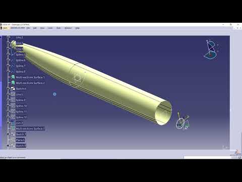 fuselage Concept design Catia Surface