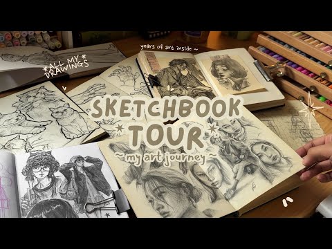 ultimate sketchbook tour ✨ finding my art style (2018-2025)
