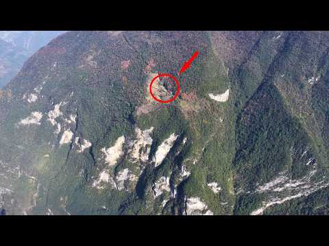 湖北这户人家真是太牛了，竟隐居在海拔1200多米的悬崖之上，四周绝壁环绕真是太惊险了！｜The cliffside dwellings in Hubei are truly breathtaking.