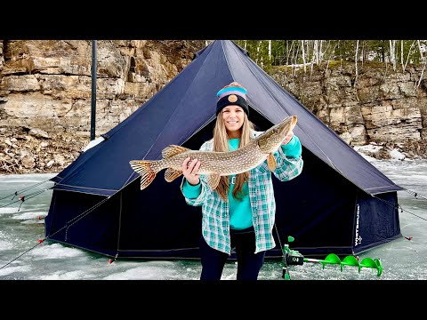 They called the police on us! | First time winter hot tent camping did NOT disappoint!