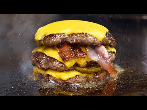 3,900원짜리 수제버거!? 하루 500개씩 팔리는 역대급 갓성비! 음료수까지 무한리필 수제버거집┃Crispy bacon cheese burger/Korean street food