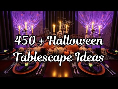 How to Decorate a Dining Room for Halloween - 450 + Halloween Tablescape Ideas