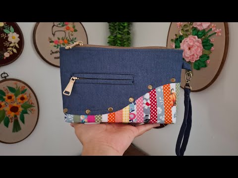 (Diy)easy way to sewing patchwork  handbag from scrsps:how to sew patchwork stylish  handbag 