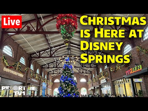 🔴Live: Christmas is Here at Disney Springs - Walt Disney World Live Stream - 11-19-25