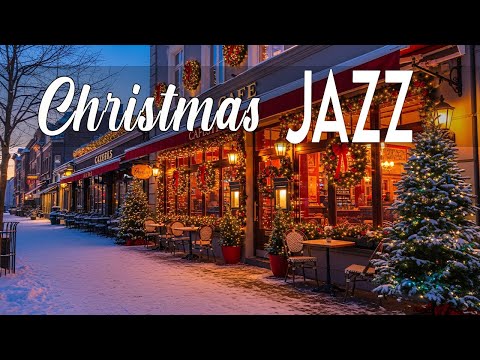 Christmas Snowfall Café ☕❄️ Gentle Jazz Ambience For Cozy Study And Peaceful Winter Nights