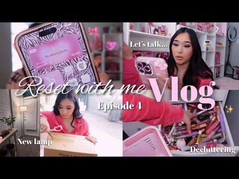 RESET VLOG: being lonely with no friends, new lamp, decluttering lipglosses, dream vanity & Q&A..