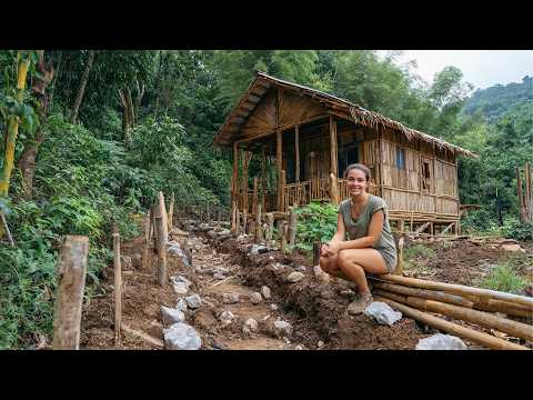 Young Woman Builds FARMHOUSE in the Jungle in 1 Year | Start to Finish by @XuanFreeLife5688