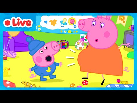 🔴 LIVE: George Pig And Baby Evie Adventures 🍼 Peppa Pig & Evie Pig Full Episodes | Kids Cartoons