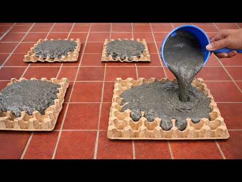 Not everyone knows this secret! Pour cement into a Egg Tray and be Amazed!😱 Creation Daily