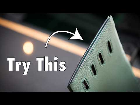 The PERFECT Painted Leather  Edge | Tips & Tricks