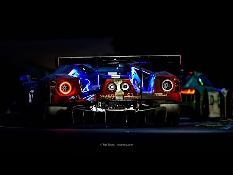 24 Hours le Mans 2018 Night - Arnage, Indianapolis Pure engine sound