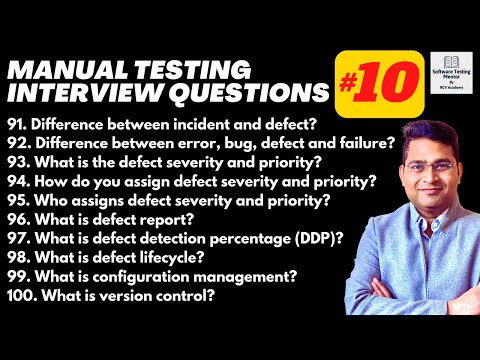 Manual Testing Interview Questions and Answers with Examples - Part 10