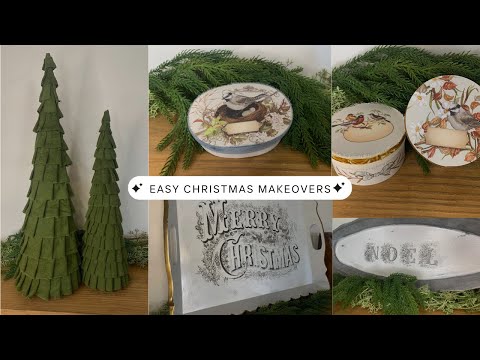 Thrift Store Items Transformed Into Easy Christmas Projects